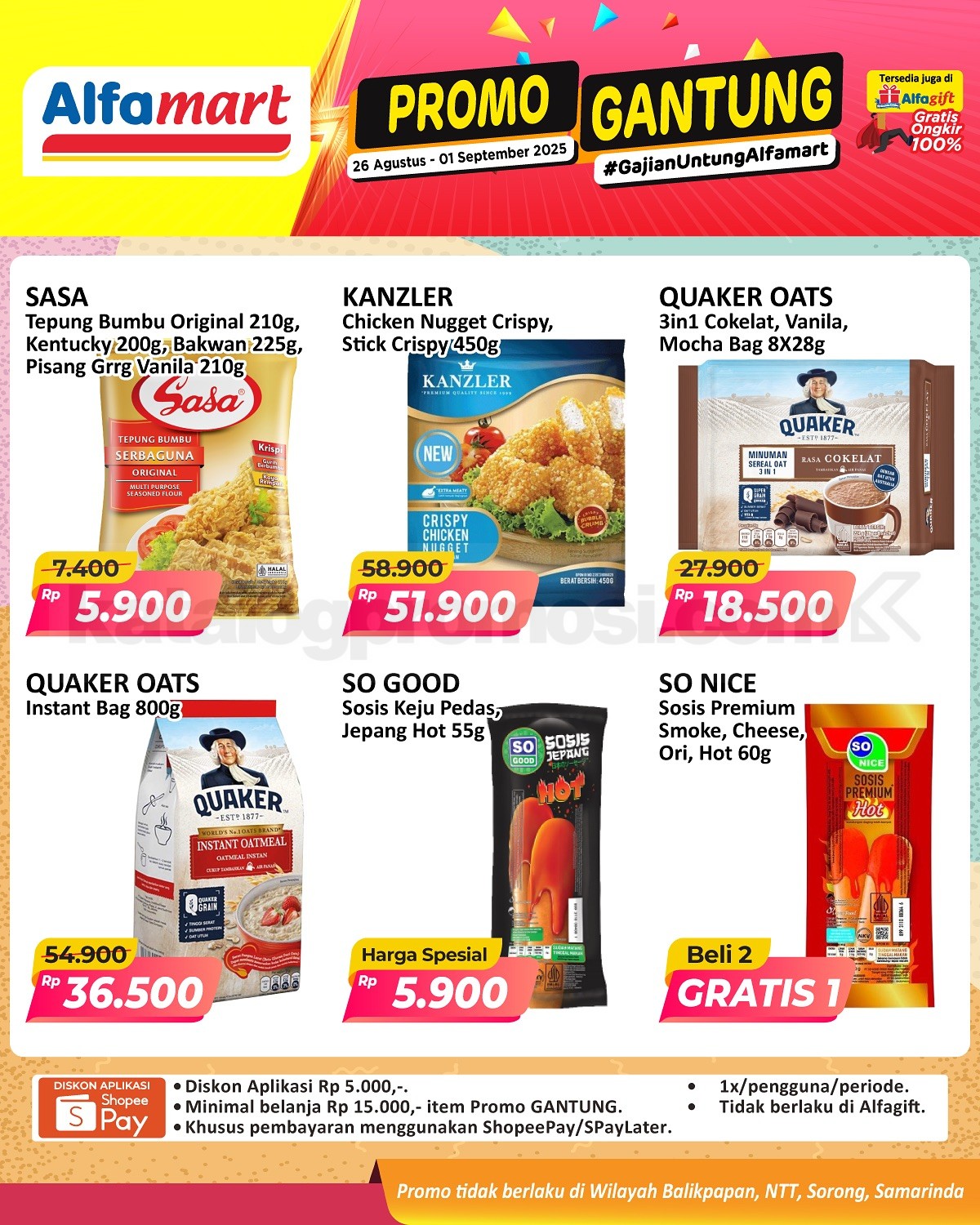 Promo GANTUNG ALFAMART / GAJIAN UNTUNG 26 Agustus – 01 September 2025 ...