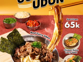 Promo Go! Go! Curry! NEW! Curry Udon mulai Rp. 65.000 dengan varian Beef, Chicken Katsu, dan Ebi Series tersedia di seluruh outlet