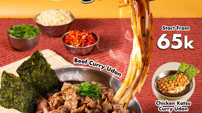 Promo Go! Go! Curry! NEW! Curry Udon mulai Rp. 65.000 dengan varian Beef, Chicken Katsu, dan Ebi Series tersedia di seluruh outlet