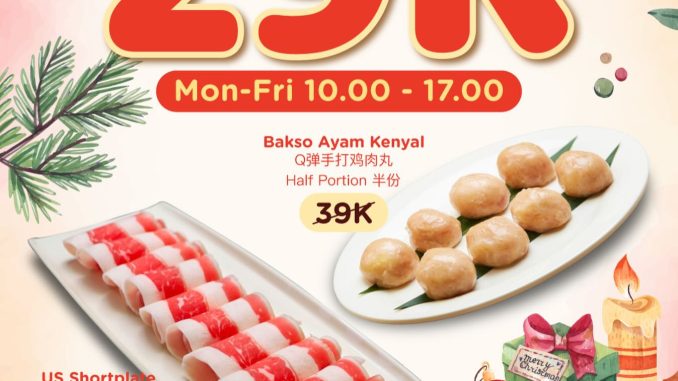 Promo Haidilao Gandaria City Menu Hotpot mulai Rp. 29.000 untuk menu hemat dine-in Desember 2025