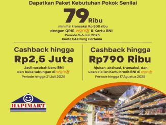Promo Hapimart HUT BNI 79 Paket Kebutuhan Pokok Rp79.000 berlaku 5-6 Juli 2025 Taman Palem