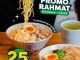 Promo Haraku Ramen RAHMAT Chicken Ramen Rp. 25.000 dengan free refill ocha di bulan Desember