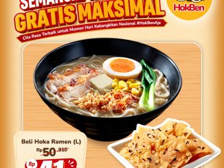 Promo HokBen Semangat Nasional Menu Favorit mulai Rp. 41.000 bonus gratis makanan dan minuman