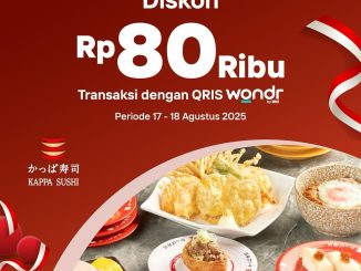 Promo Kappa Sushi Merdeka diskon Rp80.000 QRIS BNI berlaku 17–18 Agustus 2025