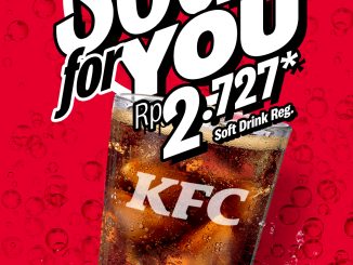 Promo KFC Soda for You, minuman Soft Drink Regular cuma Rp2.727 tiap Senin
