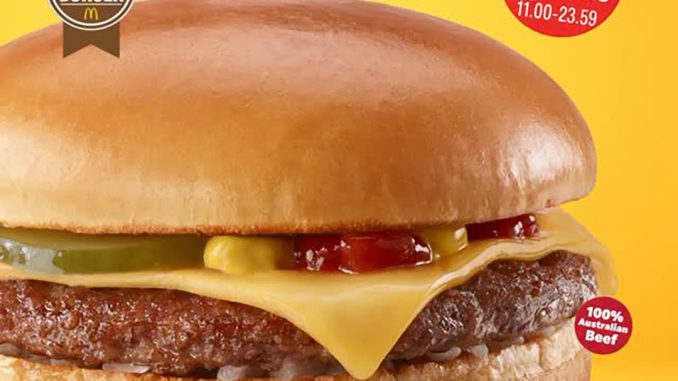 Promo McDonald’s 8.8 Cheeseburger a la carte Rp10.000 berlaku dine-in, takeaway, dan Drive Thru pada 8 Agustus 2025