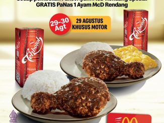 Promo McDonald’s Drive Thru beli 1 gratis 1 Ayam McD Rendang berlaku 29 - 30 Agustus 2025