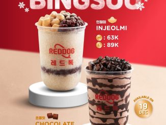 Promo Reddog NEW Bingsoo Injeolmi & Choco mulai Rp. 63.000