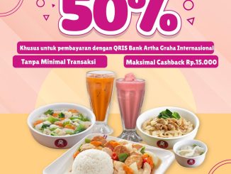 Promo Solaria Bank Artha Graha International Cashback 50% maks Rp. 15.000