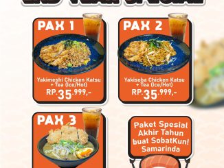 Promo Sushikun End Year Special mulai Rp. 35.999 dengan tiga pilihan paket lengkap plus teh untuk dine-in di Samarinda