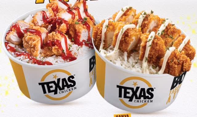 Promo Texas Chicken Ricebowl Attack mulai Rp. 18.182 dengan pilihan Honey Gochujang dan Rica