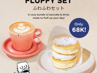 Promo The Pancake Co. Fluffy Set paket Pancake Burger dan minuman pilihan cuma Rp68.000