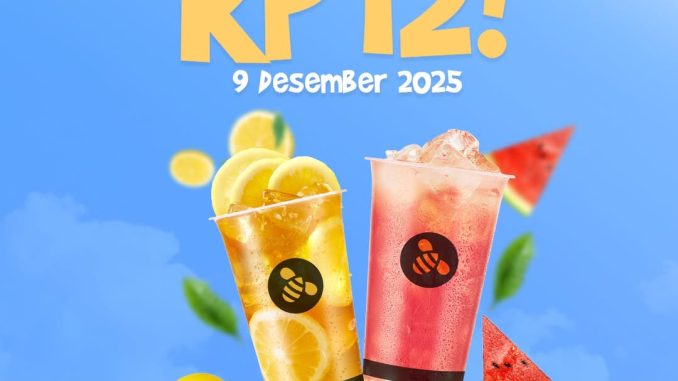 romo Tianlala Shopee Payday Flash Sale Minuman Favorit Rp. 12,- Watermelon Explosion & Ice Lemon Tea, berlaku 09 Desember 2025