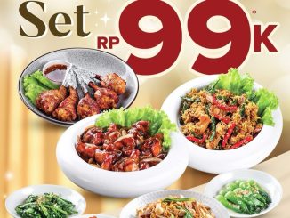 Promo Tiga Wonton Duo Set lengkap maincourse dan mie goreng cuma Rp99.000++