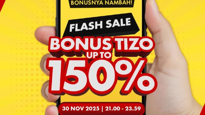 Promo Timezone Fun App Flash Sale Bonus Tizo 150% 1