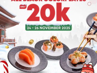 Promo Tom Sushi Payday Black Colorplate Rp. 20.000 untuk semua Black Colorplate di conveyor belt