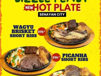 Promo Tucano’s Sizzle Feast mulai Rp89 ribu menghadirkan tiga menu hot plate premium lengkap dengan side dish dan drinks.