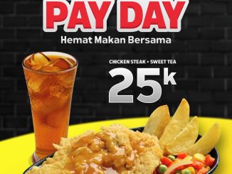 Promo Waroeng Steak Payday Chicken Steak & Tea Rp. 25.000 paket hemat steak dan minuman