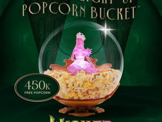Promo XXI Café Wicked Glinda Light-Up Popcorn Bucket Rp. 450.000 gratis Popcorn Caramel Pack di Shopee Official XXI Café