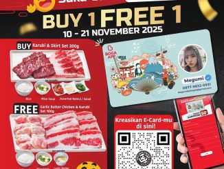 promo Yakiniku Like 11.11 Buy 1 Get 1 Karubi Set berlaku 10–21 November 2025 di seluruh outlet