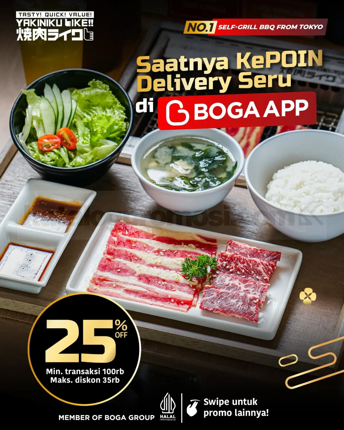 Promo Yakiniku Like Delivery Hemat Diskon hingga 50% Promo Yakiniku Like Delivery Hemat Diskon hingga 50% 1