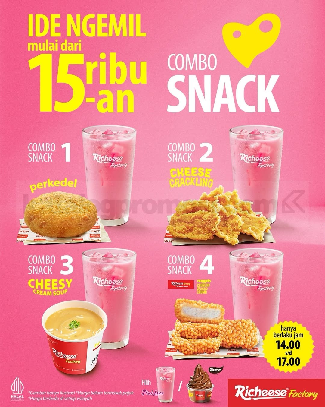Promo RICHEESE FACTORY COMBO SNACK mulai Rp 15RIBUAN – SoPasti.Com