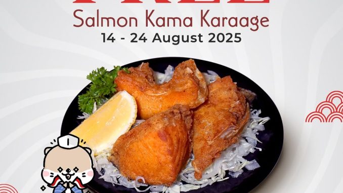 Promo Sushi Tei Indonesia Shopping Festival Gratis Salmon Kama Karaage