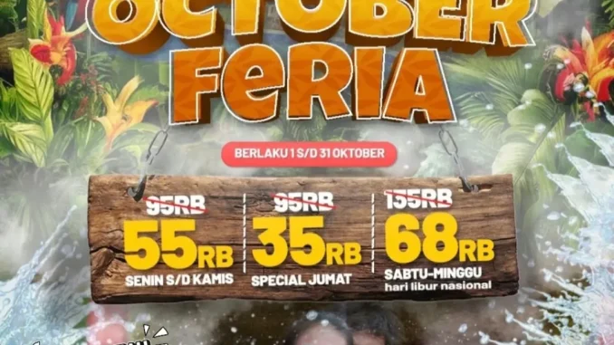 Promo Transera Waterpark October Feria Tiket Masuk mulai Rp11.000 1