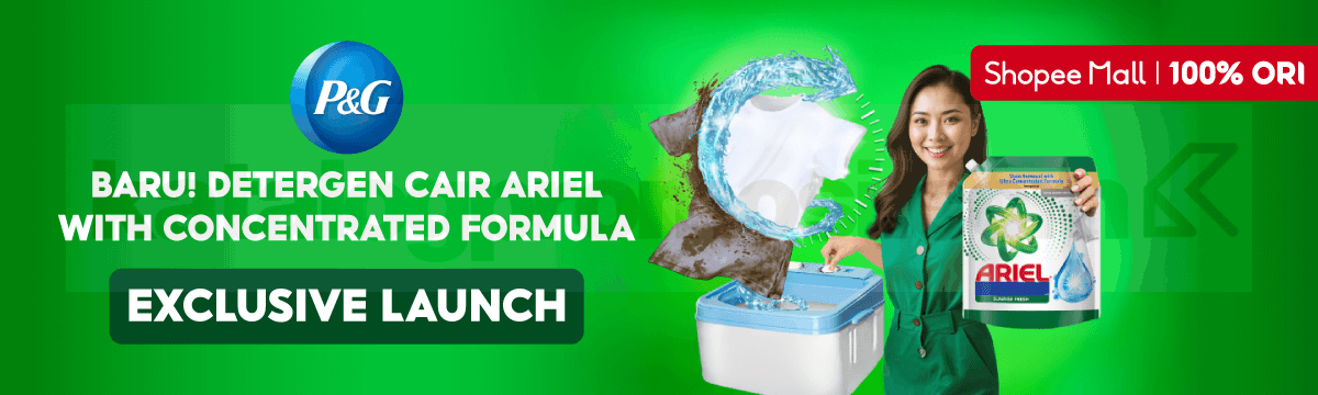 BARU! Detergen Cair Ariel Exclusive Launch di Shopee Mall 