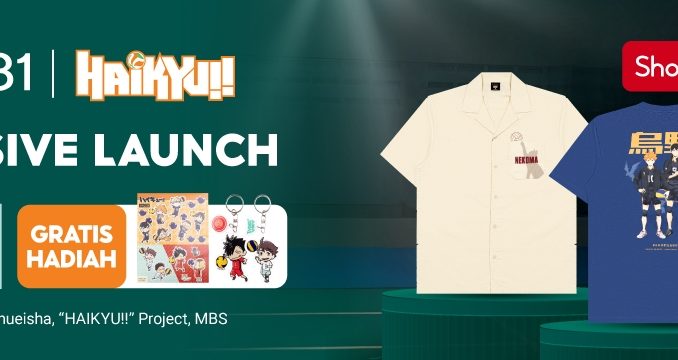 M231 Haikyuu!! Collection Hadir Eksklusif di Shopee Diskon hingga 70%