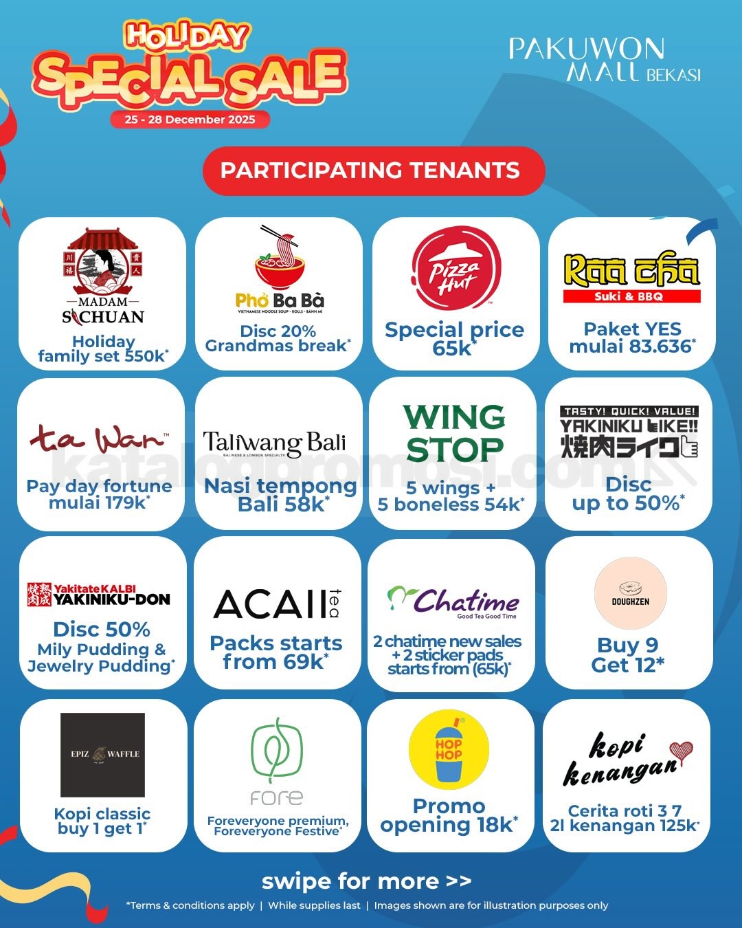 Pakuwon Mall Bekasi Holiday Special Sale Diskon hingga 80% Pakuwon Mall Bekasi Holiday Special Sale Diskon hingga 80%