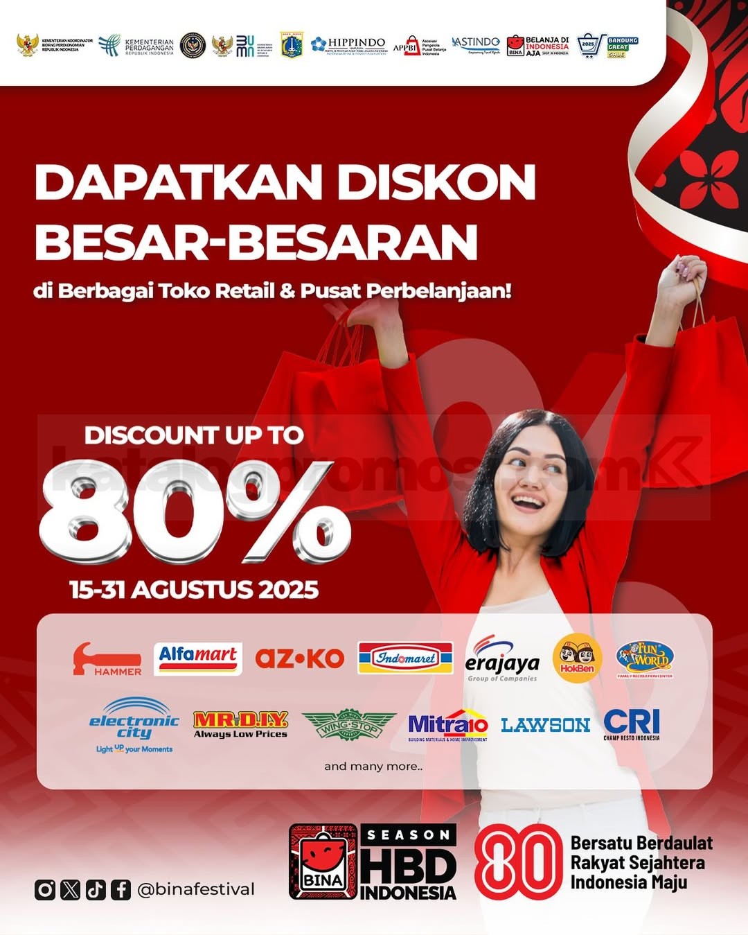 Promo BINA HBD Indonesia Diskon hingga 80%