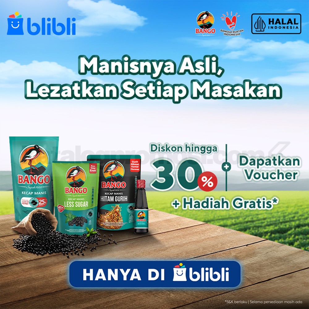 Promo Bango di Blibli Diskon hingga 30% dan Voucher + Hadiah Gratis