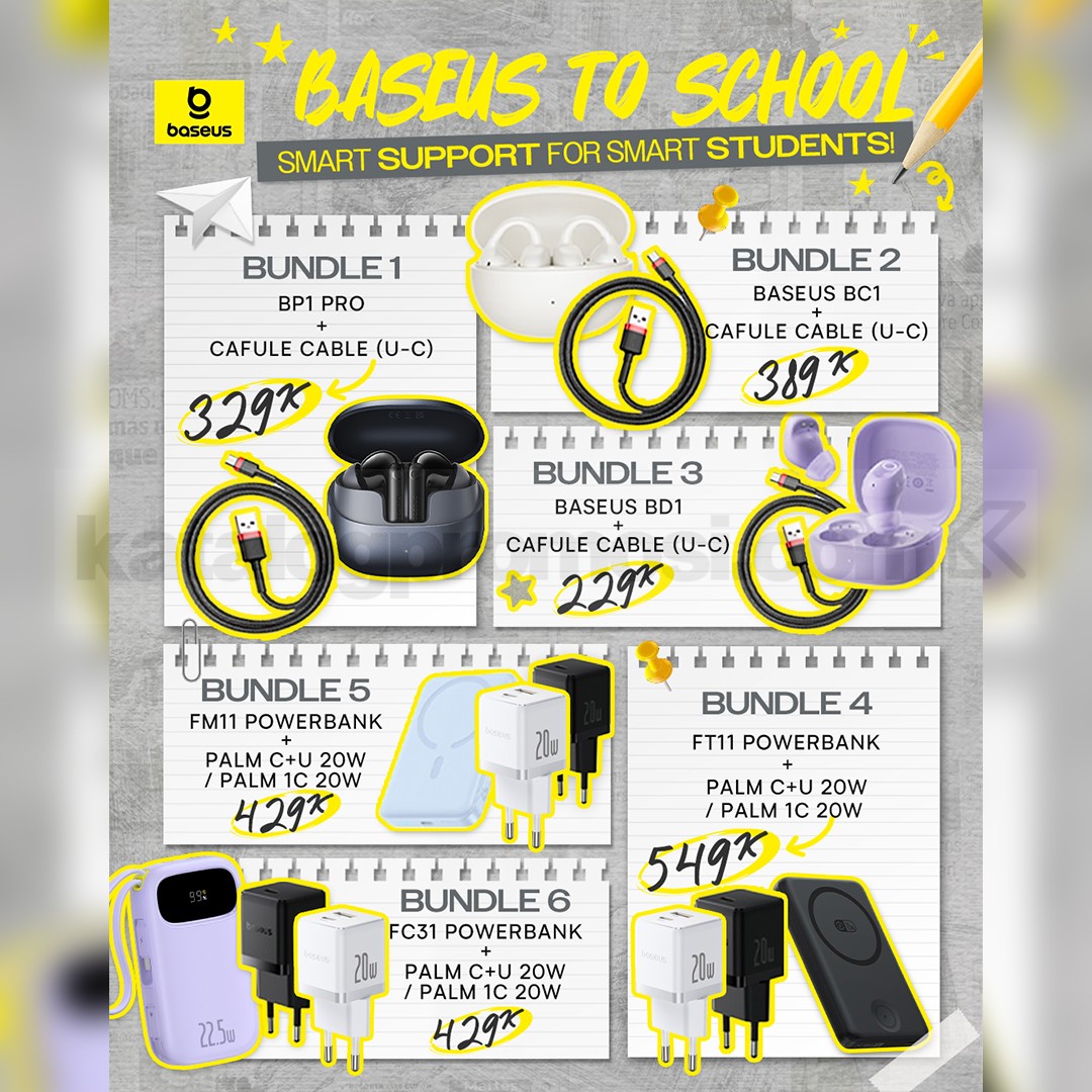 Promo Baseus to School di Shopee - BUNDEL HARGA SPESIAL!