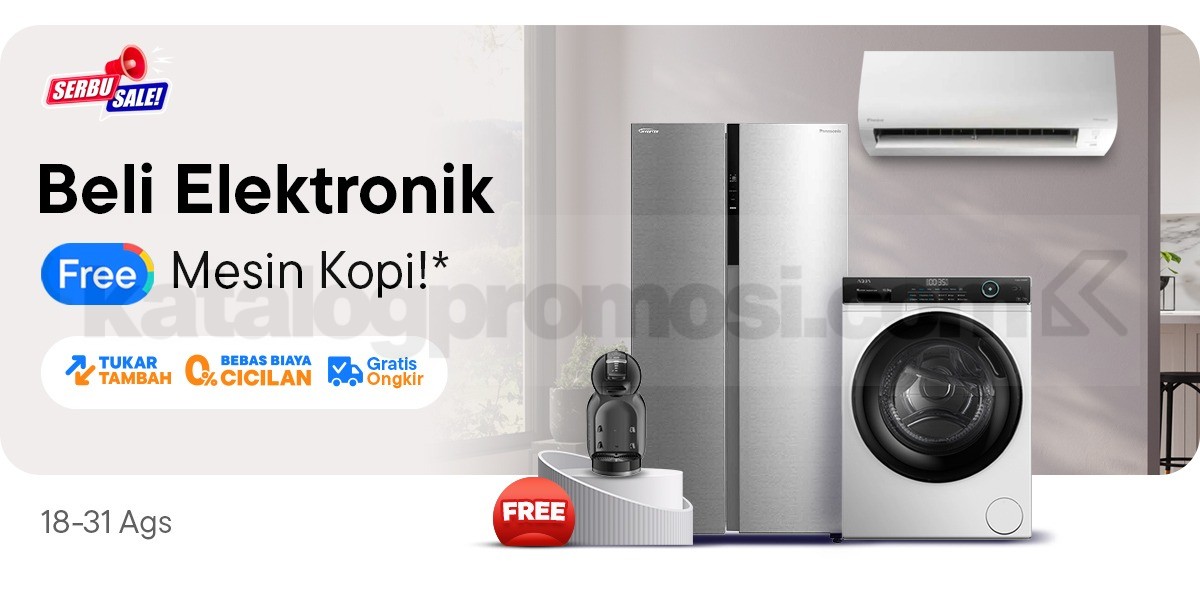 Promo Blibli - Belanja Elektronik GRATIS Mesin Kopi!