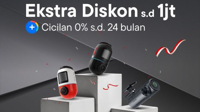 Promo Dashcam 70mai di Blibli Ekstra Diskon hingga 1 Juta + Cicilan 0%