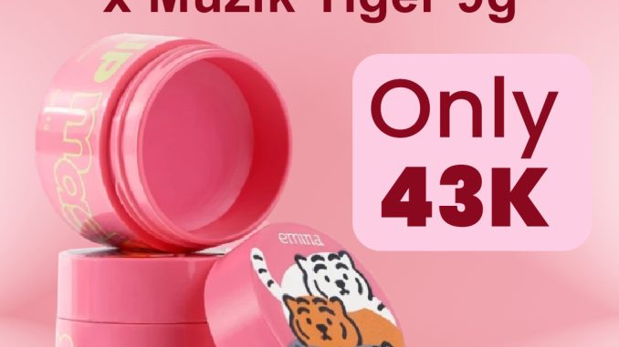 Promo Emina Lip Mask HANYA 43K di Shopee – Limited Edition Muzik Tiger!