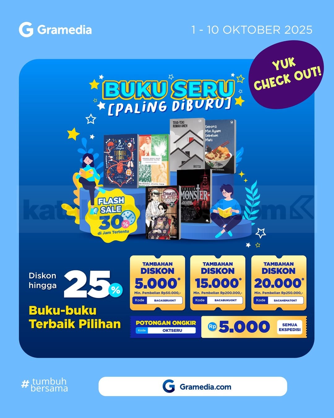 Promo Gramedia - Buku Seru Paling Diburu Diskon hingga 25%! 