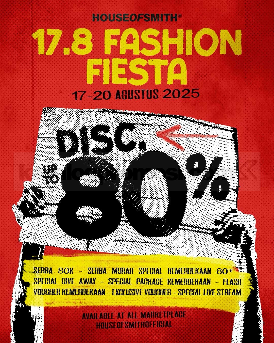 Promo House Of Smith di Shopee Diskon hingga 80% + Flash Voucher Kemerdekaan 