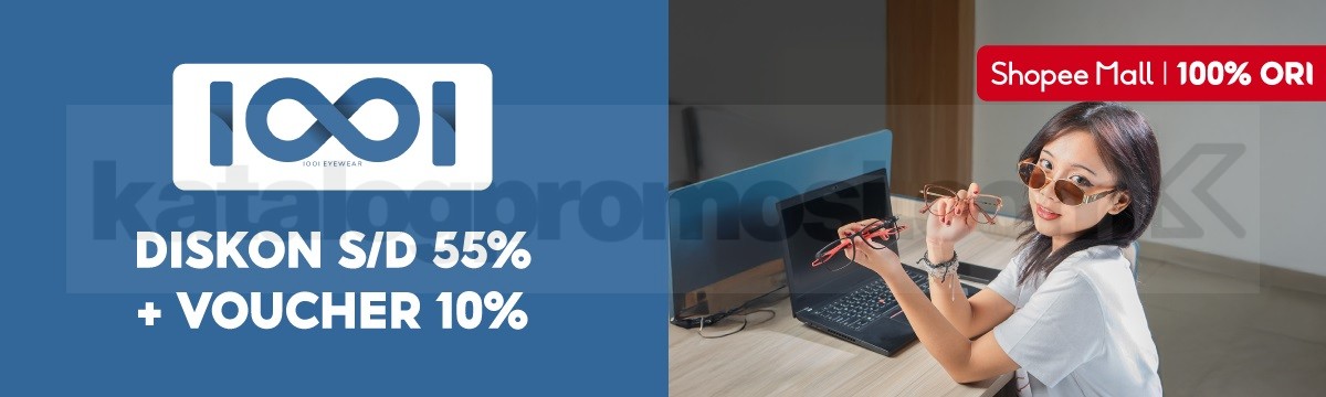 Promo IOOI Eyewear di Shopee Diskon hingga 55% + Voucher 10%