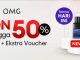 Promo Kahf dan OMG di LazMall Diskon hingga 50% + Ekstra Voucher