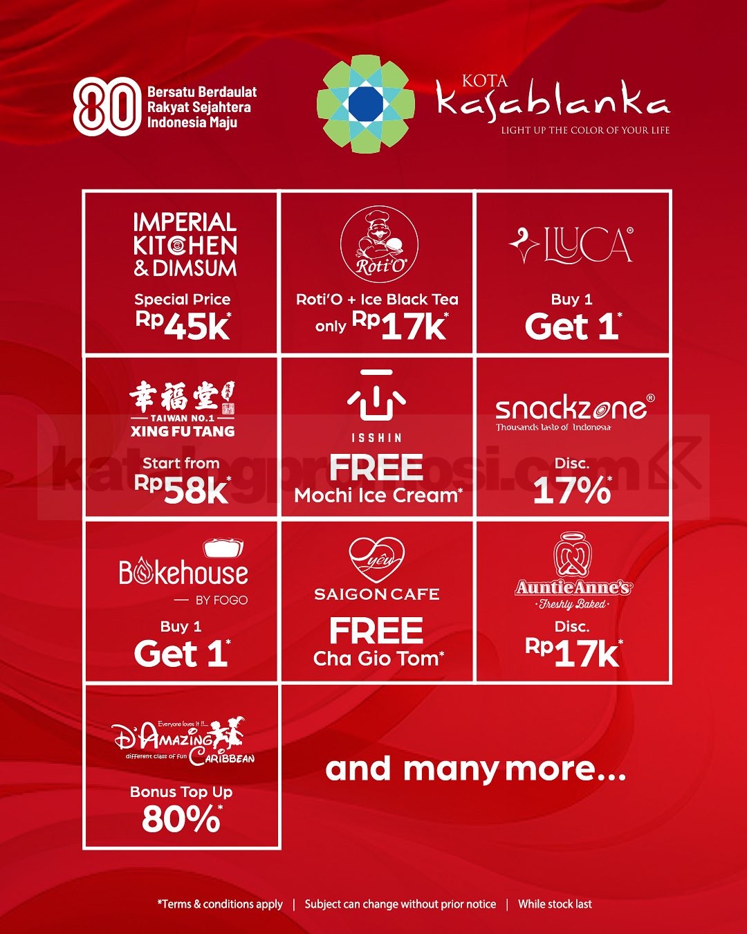 Promo Kota Kasablanka Indonesia Shopping Festival Diskon hingga 80%
