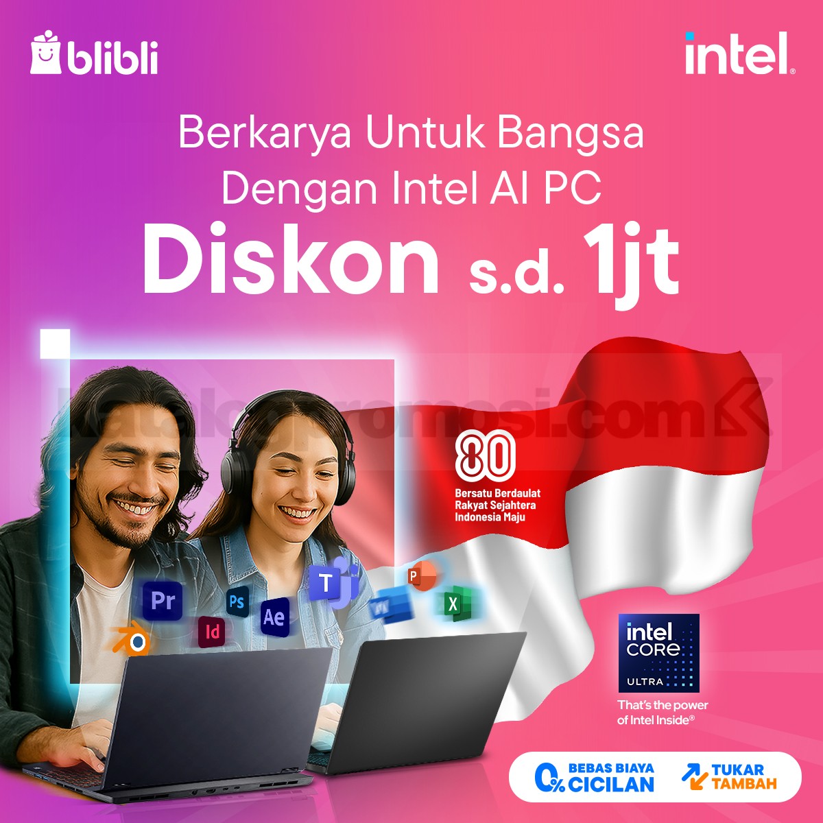 Promo Laptop Intel Core di Blibli Diskon hingga 1 Juta 