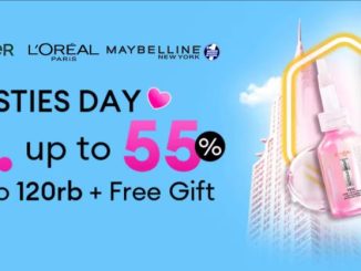 Promo Lazada Beauty Besties Day Diskon hingga 55% + Free Gift