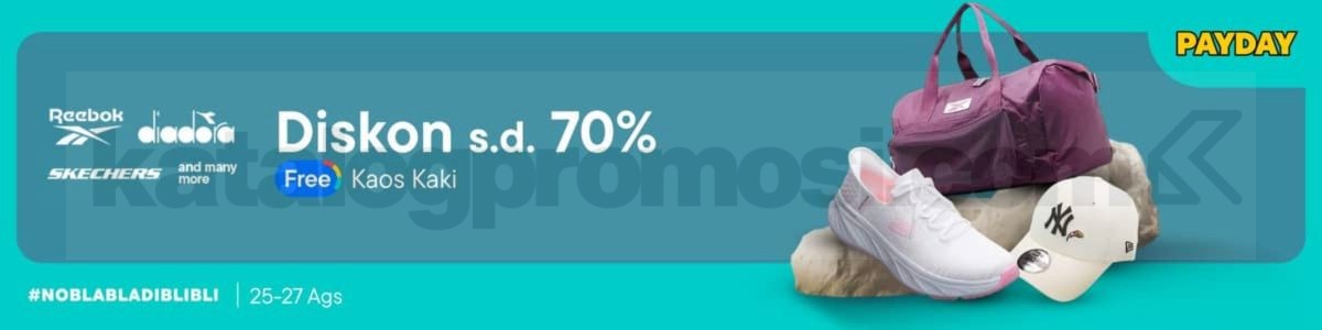 Promo MAP Lifestyle di Blibli Payday Diskon hingga 70% + GRATIS Kaos Kaki