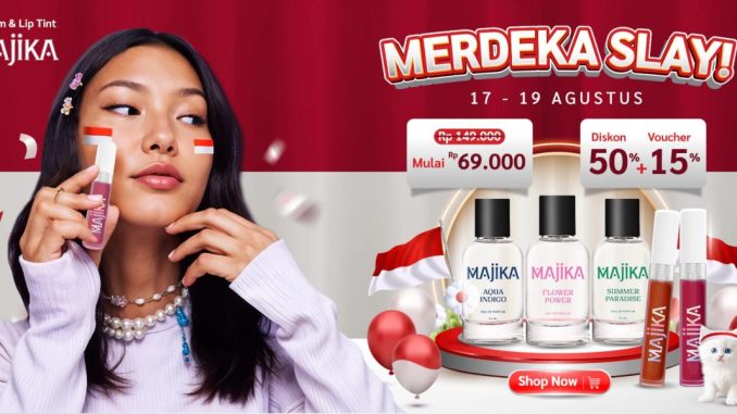 Promo Majika MERDEKA SLAY! Mulai 69K + Voucher 15% hanya di Shopee