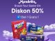 Promo Mondelez di Blibli Diskon 50% + Beli 1 Gratis 1 dan Top Spender