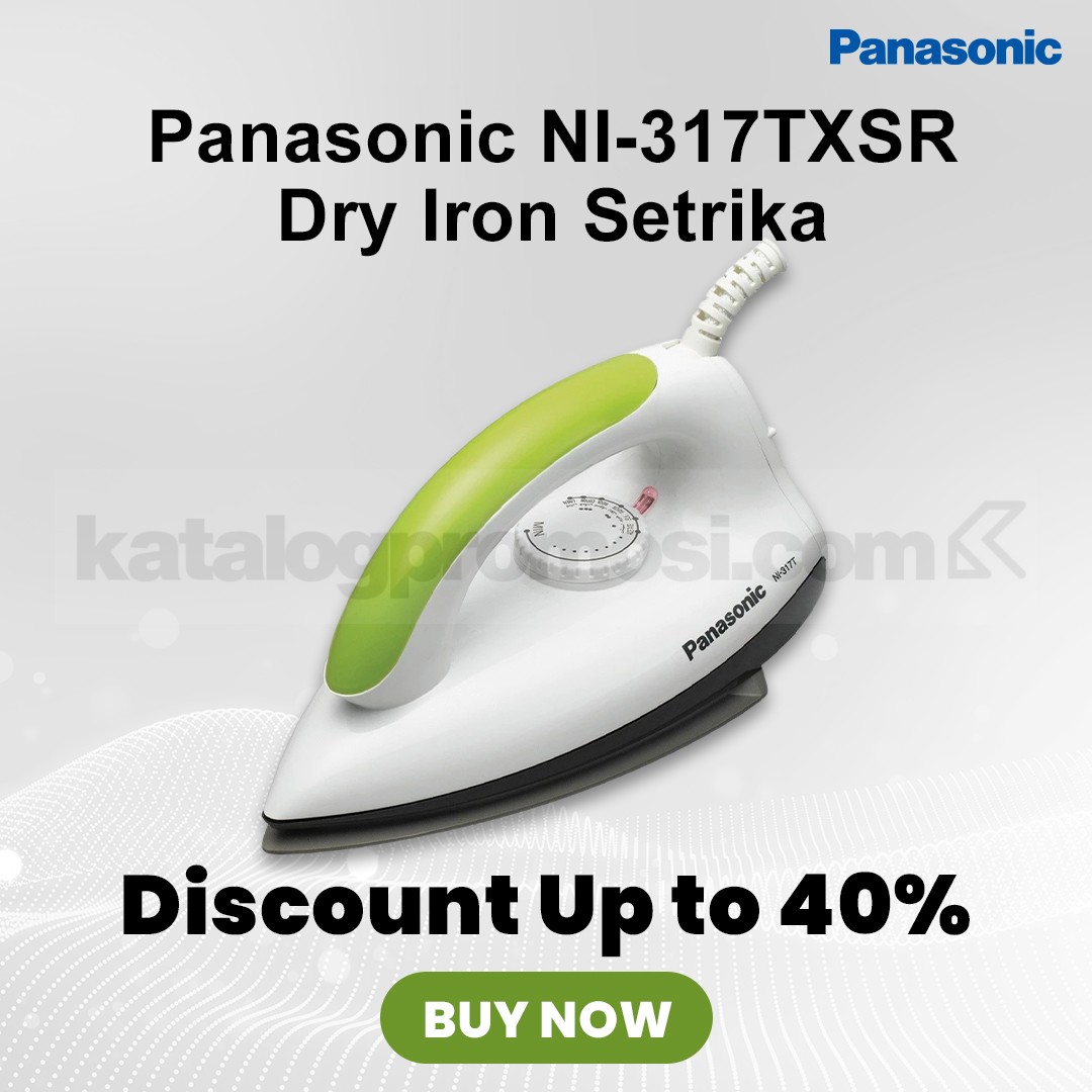 Promo Panasonic di Blibli Setrika NI‑317TXSR Diskon hingga 40%