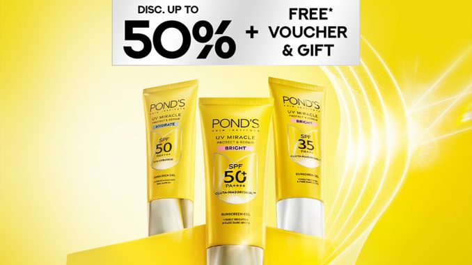 Promo Ponds UV Miracle di Blibli Diskon hingga 50% + Voucher dan Hadiah Gratis