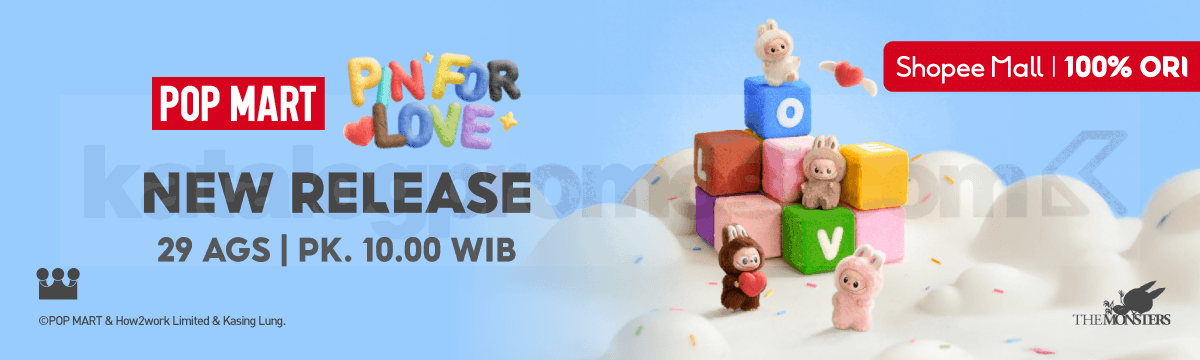 Promo Pop Mart The Monsters Pin for Love Series kini Tersedia di Shopee